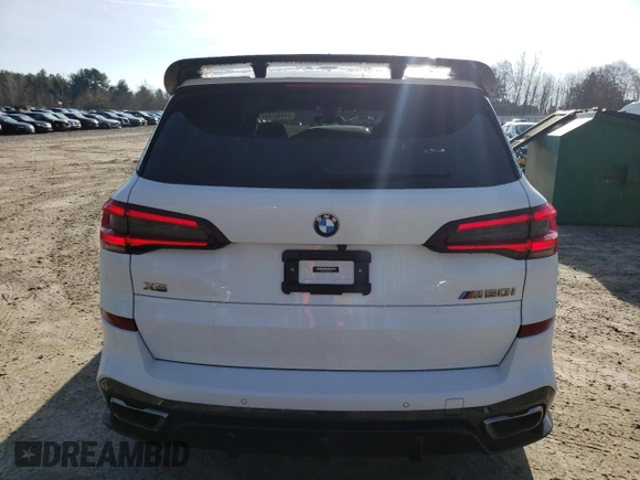 2021 BMW X5 M50i with VIN 5UXJU4C04M9G27685, listed as a Copart auction lot 84848344 with 32,349 mi miles and Salvage Title. Bid and sale history available at carsss.com. Image 6.