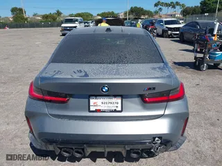 2023 BMW M3 Competition with VIN WBS33AY06PFP69567, listed as a IAAI auction lot 41832775 with 1 mi miles. Bid and sale history available at carsss.com. Image 16.