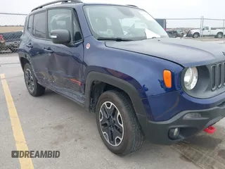 2016 Jeep Renegade Trailhawk with VIN ZACCJBCTXGPD30986, listed as a IAAI auction lot 41970876 with 55,814 mi miles and . Bid and sale history available at carsss.com. Image 6.