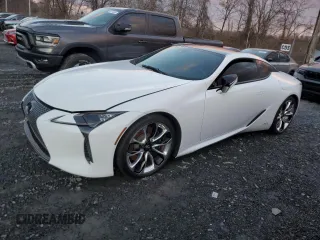 2020 Lexus LC with VIN JTHBY5AY8LA001946, listed as a Copart auction lot 84040444 with 0 mi miles and Salvage Title. Bid and sale history available at carsss.com. Image 1.