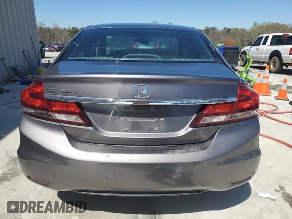 2014 Honda Civic Sedan LX with VIN 19XFB2F53EE077334, listed as a Copart auction lot 50168505 with 240,017 mi miles and Salvage Title. Bid and sale history available at carsss.com. Image 6.