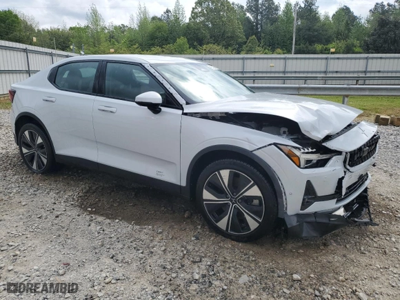 2023 Polestar 2 with VIN YSMEG3KA6PL157280, listed as a Copart auction lot 53894185 with 68,291 mi miles and Clean Title. Bid and sale history available at carsss.com. Image 4.