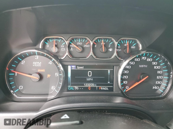 2017 Chevrolet Silverado 1500 LT with VIN 3GCPCREC4HG119318, listed as a Copart auction lot 51225265 with 123,209 mi miles and Salvage Title. Bid and sale history available at DreamBid. Image 9.