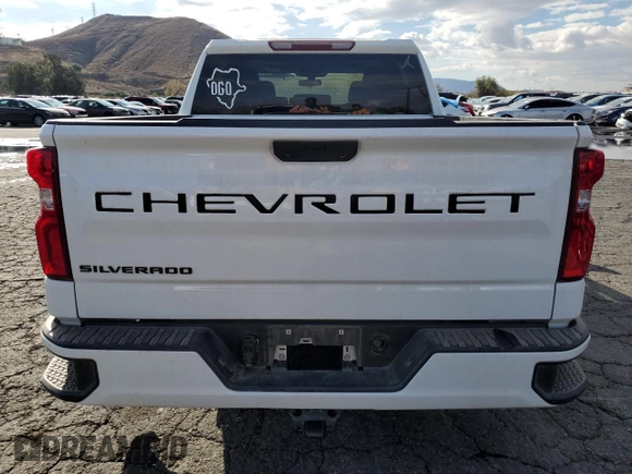 2021 Chevrolet Silverado 1500 Custom with VIN 3GCPWBEK2MG473922, listed as a Copart auction lot 42142875 with Not Provided miles and Salvage Title. Bid and sale history available at DreamBid. Image 6.