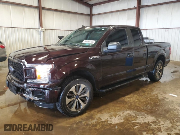 2020 Ford F-150 XL with VIN 1FTEX1EP4LKD63889, listed as a Copart auction lot 64065785 with 39,801 mi miles and Salvage title. Bid and sale history available at DreamBid. Image 1.