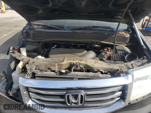 2013 Honda Pilot EX-L with VIN 5FNYF3H72DB031357, listed as a Copart auction lot 53745535 with 158,238 mi miles and Salvage title. Bid and sale history available at DreamBid. Image 12.