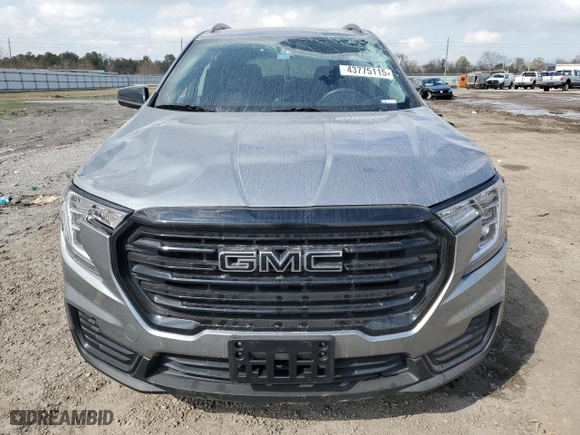 2023 GMC Terrain SLE with VIN 3GKALMEG6PL114174, listed as a Copart auction lot 43775115 with 54,539 mi miles and Salvage Title. Bid and sale history available at carsss.com. Image 5.
