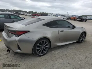 2019 Lexus RC with VIN JTHHA5BC4K5009180, listed as a Copart auction lot 80124384 with 72,651 mi miles and Salvage Title. Bid and sale history available at carsss.com. Image 3.