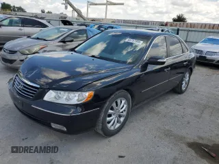 2008 Hyundai Azera Limited with VIN KMHFC46F28A319776, listed as a Copart auction lot 63757995 with 111,007 mi miles and Salvage title. Bid and sale history available at DreamBid. Image 1.
