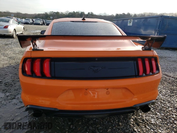 2021 Ford Mustang EcoBoost with VIN 1FA6P8TH2M5117907, listed as a Copart auction lot 88915905 with 75,259 mi miles and Salvage Title. Bid and sale history available at carsss.com. Image 6.