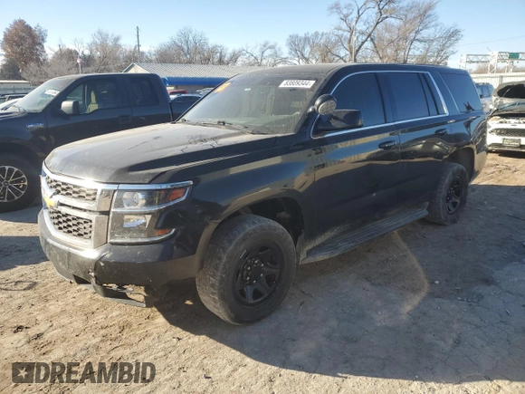 2016 Chevrolet Tahoe Commercial with VIN 1GNLCDEC4GR273681, listed as a Copart auction lot 83809344 with 132,802 mi miles and Salvage title. Bid and sale history available at DreamBid. Image 1.