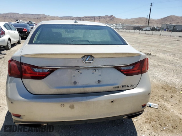 2013 Lexus GS 350 with VIN JTHCE1BL0D5006481, listed as a Copart auction lot 61508444 with 157,117 mi miles and Salvage Title. Bid and sale history available at carsss.com. Image 6.