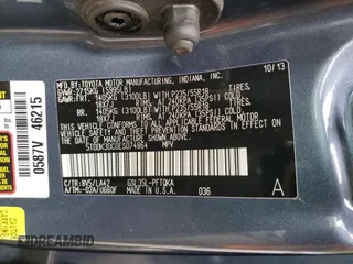 2014 Toyota Sienna Limited with VIN 5TDDK3DC0ES074864, listed as a Copart auction lot 55680115 with Not provided miles and Salvage title. Bid and sale history available at DreamBid. Image 13.