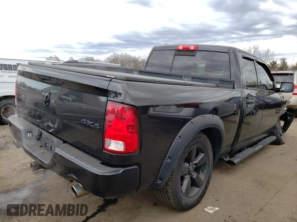 2017 Ram 1500 Express with VIN 1C6RR7FT1HS588974, listed as a Copart auction lot 48034835 with 135,358 mi miles and Salvage Title. Bid and sale history available at carsss.com. Image 3.