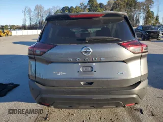 2021 Nissan Rogue S with VIN 5N1AT3AB9MC835639, listed as a Copart auction lot 87611295 with 28,373 mi miles and Salvage title. Bid and sale history available at DreamBid. Image 6.