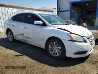 2015 Nissan Sentra SV with VIN 3N1AB7AP3FY248845, listed as a Copart auction lot 54233385 with 132,820 mi miles and Salvage Title. Bid and sale history available at DreamBid. Image 4.