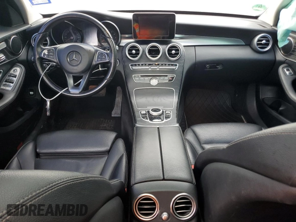 2017 Mercedes-Benz C 300 with VIN WDDWF4JB9HR225336, listed as a Copart auction lot 51350835 with 94,618 mi miles and Salvage title. Bid and sale history available at DreamBid. Image 8.