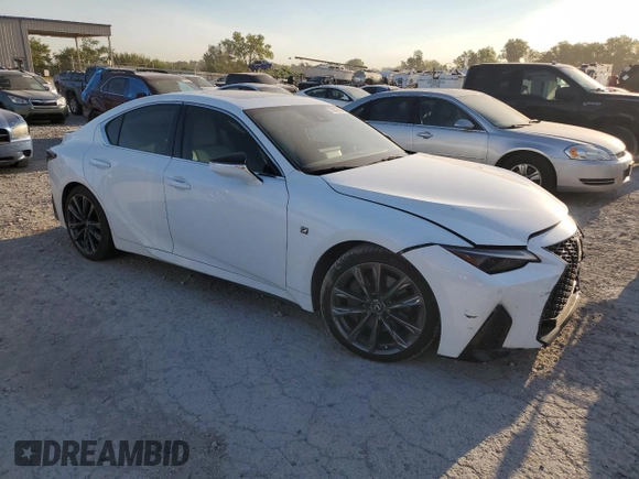 2023 Lexus IS with VIN JTHGZ1B24P5066460, listed as a Copart auction lot 70842564 with 31,280 mi miles and Salvage Title. Bid and sale history available at carsss.com. Image 4.