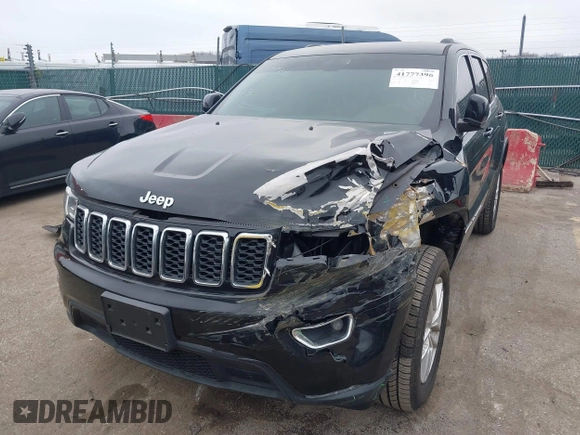 2017 Jeep Grand Cherokee Laredo with VIN 1C4RJFAG9HC714884, listed as a IAAI auction lot 41777396 with 85,440 mi miles. Bid and sale history available at carsss.com. Image 6.