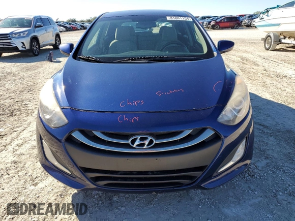 2013 Hyundai Elantra with VIN KMHD35LE3DU051449, listed as a Copart auction lot 81881154 with 123,969 mi miles and Salvage Title. Bid and sale history available at DreamBid. Image 5.