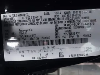 2014 Ford Focus ST with VIN 1FADP3L91EL441379, listed as a IAAI auction lot 41092598 with 58,670 mi miles and . Bid and sale history available at carsss.com. Image 9.