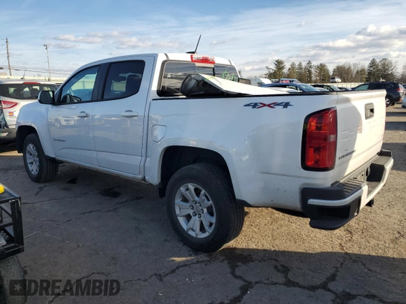 2022 Chevrolet Colorado 4WD LT with VIN 1GCGTCEN9N1284354, listed as a Copart auction lot 42411565 with 25,136 mi miles and Salvage Title. Bid and sale history available at carsss.com. Image 2.