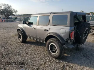 2024 Ford Bronco Badlands with VIN 1FMEE9BP4RLA21303, listed as a Copart auction lot 53457375 with 13,881 mi miles and Salvage title. Bid and sale history available at DreamBid. Image 2.