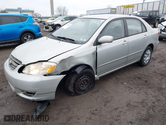 2003 Toyota Corolla CE with VIN 2T1BR38E43C161235, listed as a IAAI auction lot 41471640 with 190,764 mi miles and . Bid and sale history available at DreamBid. Image 16.