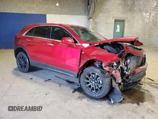 2021 Cadillac XT4 AWD Luxury with VIN 1GYFZBR44MF056778, listed as a Copart auction lot 80963854 with 32,069 mi miles and Salvage Title. Bid and sale history available at carsss.com. Image 4.