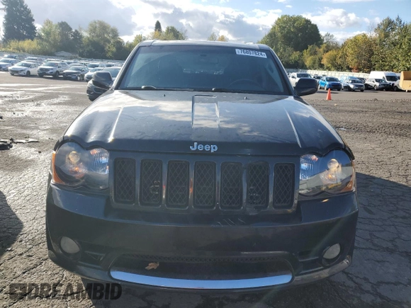 2008 Jeep Grand Cherokee SRT-8 with VIN 1J8HR78368C223775, listed as a Copart auction lot 76807824 with 156,937 mi miles and Clean Title. Bid and sale history available at carsss.com. Image 5.