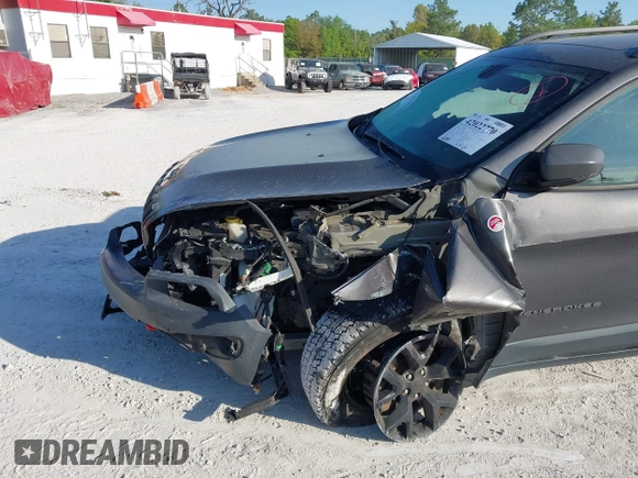2018 Jeep Cherokee Trailhawk with VIN 1C4PJMBX7JD517299, listed as a IAAI auction lot 42022770 with 62,865 mi miles. Bid and sale history available at carsss.com. Image 6.