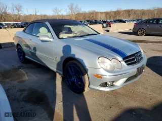 2006 Mercedes-Benz CLK-Class 5.0L with VIN WDBTK75G46T072668, listed as a Copart auction lot 80667914 with 0 mi miles and Clean Title. Bid and sale history available at carsss.com. Image 4.