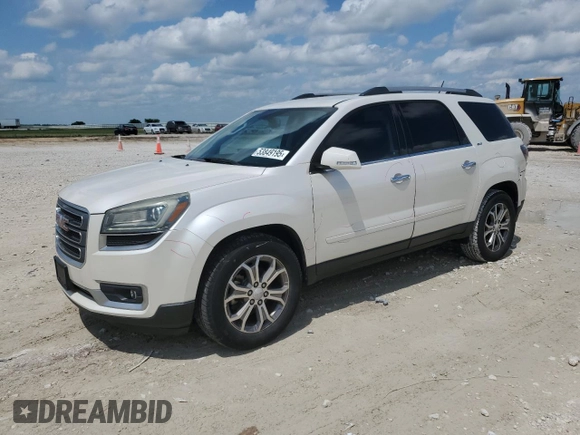 2013 GMC Acadia SLT with VIN 1GKKRSKD4DJ227447, listed as a Copart auction lot 53849195 with 212,737 mi miles and Salvage Title. Bid and sale history available at carsss.com. Image 1.