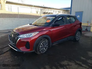 2021 Nissan Kicks SV with VIN 3N1CP5CV2ML517616, listed as a Copart auction lot 47126555 with 73,800 mi miles and Salvage Title. Bid and sale history available at carsss.com. Image 1.