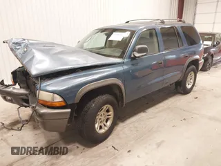 2002 Dodge Durango Sport with VIN 1B4HS38N22F157136, listed as a IAAI auction lot 41396481 with 186,039 mi miles. Bid and sale history available at carsss.com. Image 2.