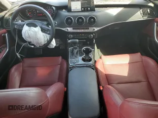 2020 Kia Stinger GT-Line with VIN KNAE15LA6L6086949, listed as a Copart auction lot 47809245 with 69,586 mi miles and Salvage Title. Bid and sale history available at DreamBid. Image 8.