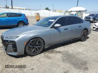 2024 BMW 7 Series 760i xDrive with VIN WBA33EJ00RCR34183, listed as a Copart auction lot 66209694 with 4,634 mi miles and Salvage Title. Bid and sale history available at carsss.com. Image 1.