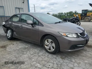 2013 Honda Civic LX z VIN 19XFB2F54DE292297, wystawiony jako Copart lot #58866645 z przebiegiem 118 321 mil mil oraz Szkoda całkowita • Salvage title. Historia ofert i sprzedaży dostępna na DreamBid. Obrazek 4.