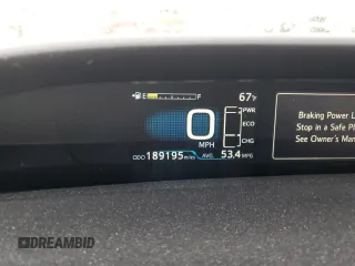 2020 Toyota Prius LE with VIN JTDKARFP3L3137757, listed as a Copart auction lot 55695845 with 189,195 mi miles and Salvage Title. Bid and sale history available at DreamBid. Image 9.