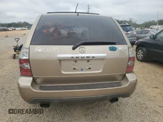 2004 Acura MDX Touring Pkg with VIN 2HNYD18644H552098, listed as a Copart auction lot 75460204 with 0 mi miles and Salvage Title. Bid and sale history available at carsss.com. Image 6.