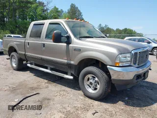 2003 Ford Super Duty F-250 XL with VIN 1FTNW21P03ED29932, listed as a IAAI auction lot 42041222 with 1 mi miles. Bid and sale history available at carsss.com. Image 1.