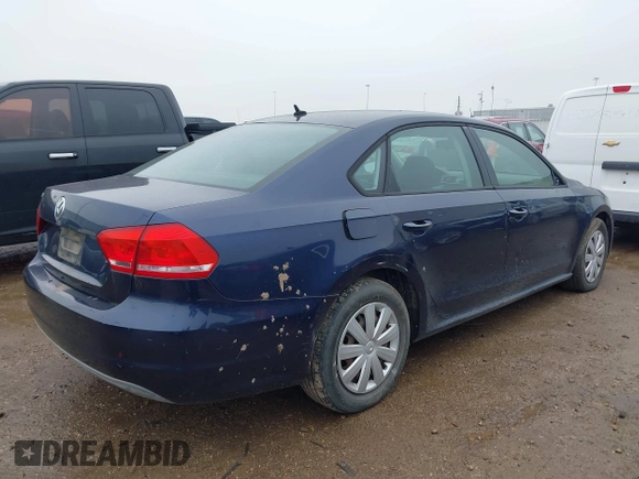 2012 Volkswagen Passat S w/Appearance with VIN 1VWAP7A31CC043277, listed as a IAAI auction lot 41456953 with 93,884 mi miles. Bid and sale history available at carsss.com. Image 4.