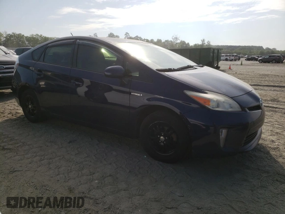 2012 Toyota Prius One with VIN JTDKN3DU7C0336564, listed as a Copart auction lot 56359325 with Not Provided miles and Clean Title. Bid and sale history available at DreamBid. Image 4.