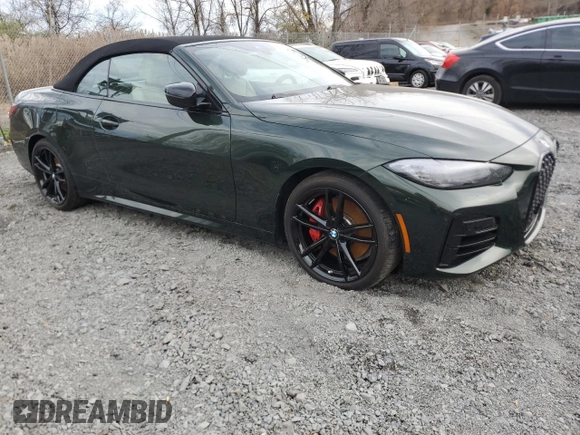 2024 BMW 4 Series M440i xDrive with VIN WBA63AT07RCP43301, listed as a Copart auction lot 80903374 with 1,111 mi miles and Salvage title. Bid and sale history available at DreamBid. Image 4.