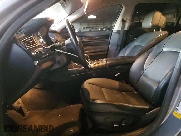 2012 BMW 7 Series 740Li with VIN WBAKB4C5XCC575630, listed as a Copart auction lot 42646825 with 82,457 mi miles and Salvage Title. Bid and sale history available at carsss.com. Image 7.
