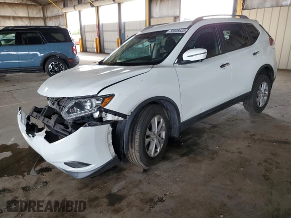 2016 Nissan Rogue SV with VIN KNMAT2MT9GP715596, listed as a Copart auction lot 50808625 with 0 mi miles and Salvage Title. Bid and sale history available at carsss.com. Image 1.