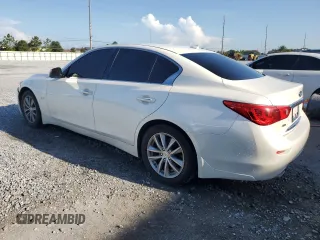 2017 Infiniti Q50 Premium with VIN JN1EV7AR0HM831261, listed as a Copart auction lot 63511775 with 79,484 mi miles and Salvage title. Bid and sale history available at DreamBid. Image 2.