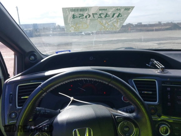 2015 Honda Civic Sedan Si with VIN 2HGFB6E53FH707773, listed as a IAAI auction lot 41427654 with 90,583 mi miles. Bid and sale history available at carsss.com. Image 7.