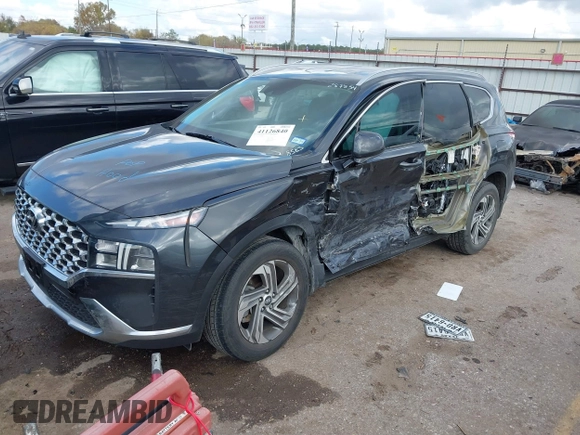 2021 Hyundai Santa Fe Essential with VIN 5NMS24AJ1MH358585, listed as a IAAI auction lot 41126840 with 1 mi miles. Bid and sale history available at carsss.com. Image 2.