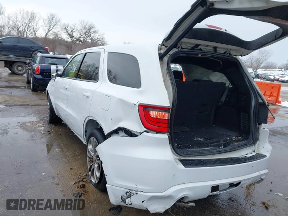 2019 Dodge Durango R/T with VIN 1C4SDJCT7KC576002, listed as a IAAI auction lot 41587519 with 62,344 mi miles and . Bid and sale history available at carsss.com. Image 3.